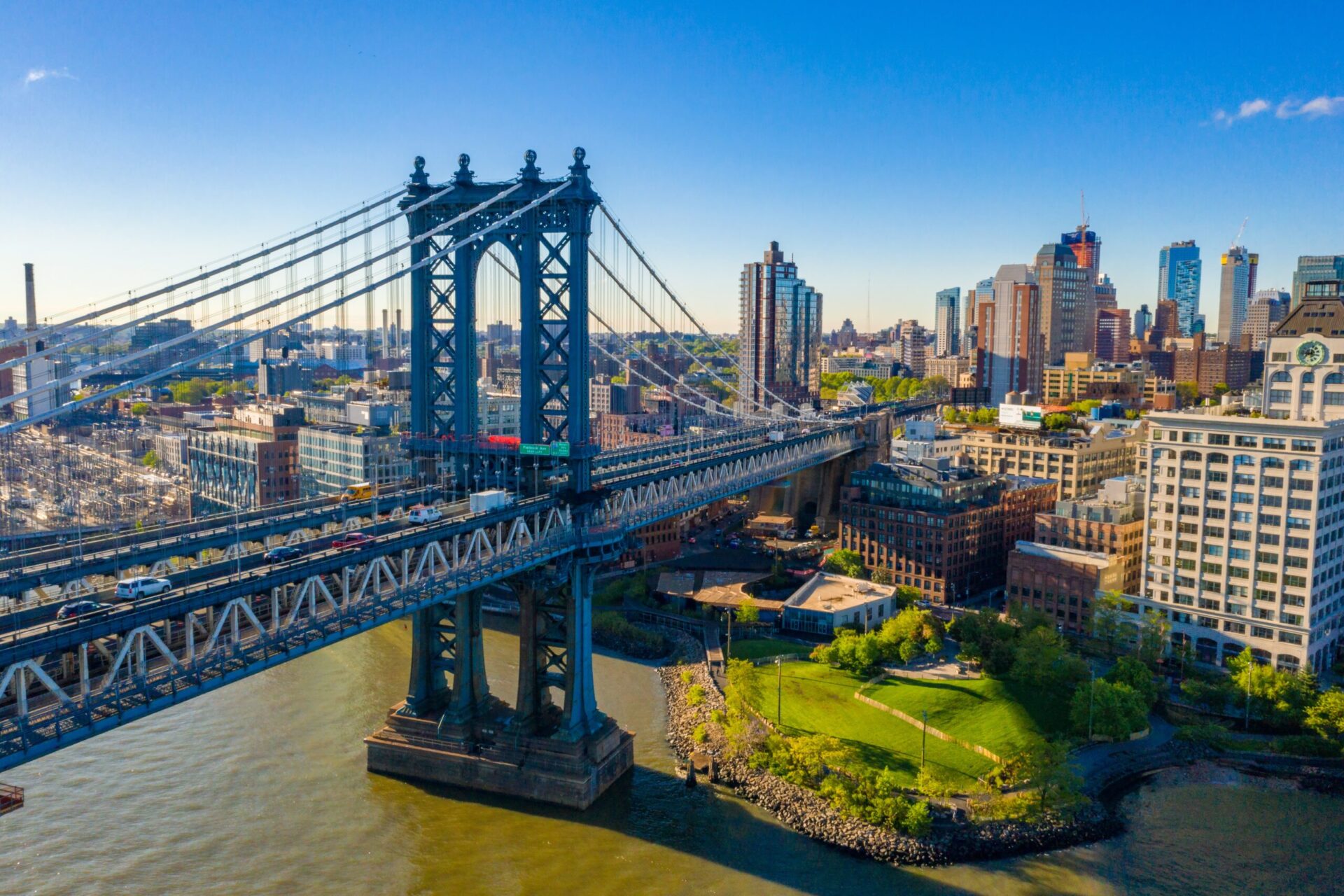 Beautiful Manhattan Bridge in New York, USA The beautiful Manhattan Bridge in New York, USA